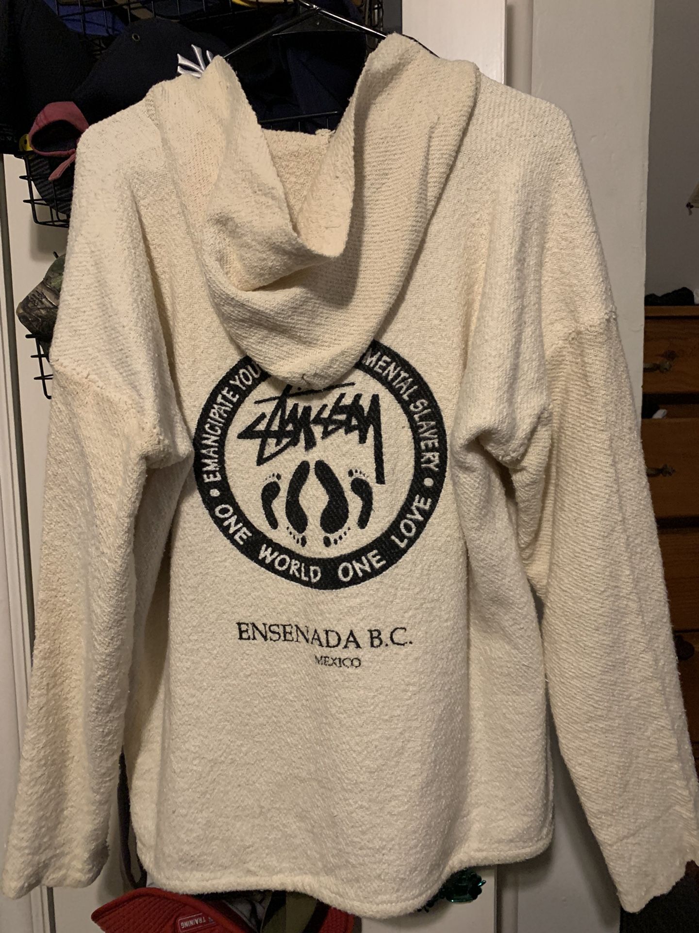 RARE Stussy Baja Poncho Hoodie