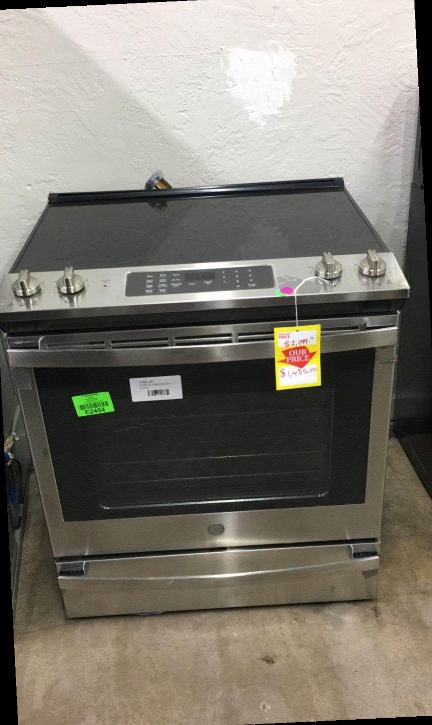 GE JS760SPSS 30 in. 5.3 cu. ft. SlideIn Electric Range Stove R 8RD for