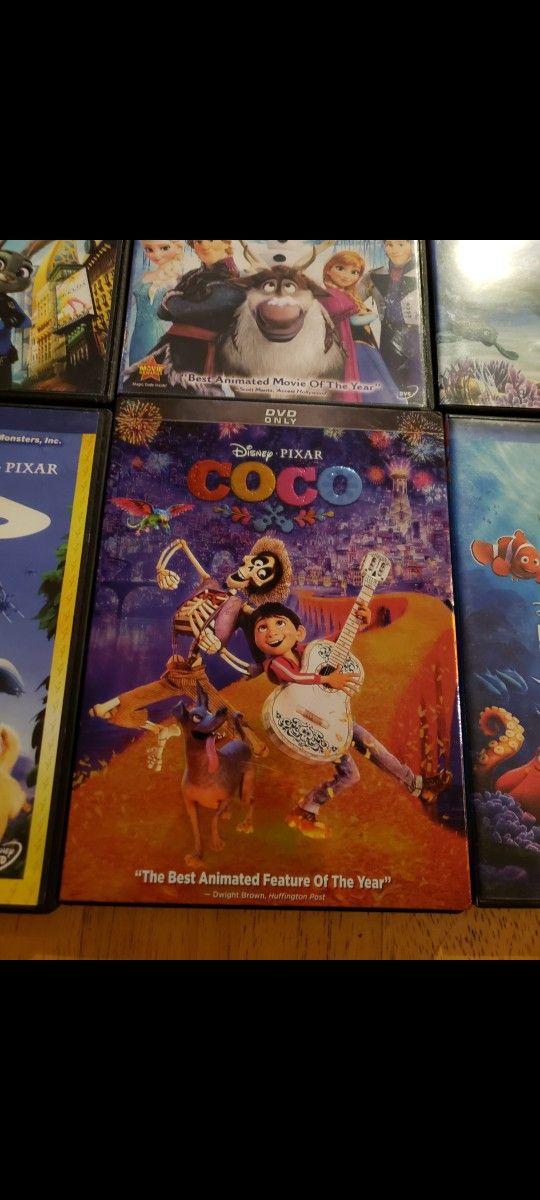 6 Different Disney animated movies