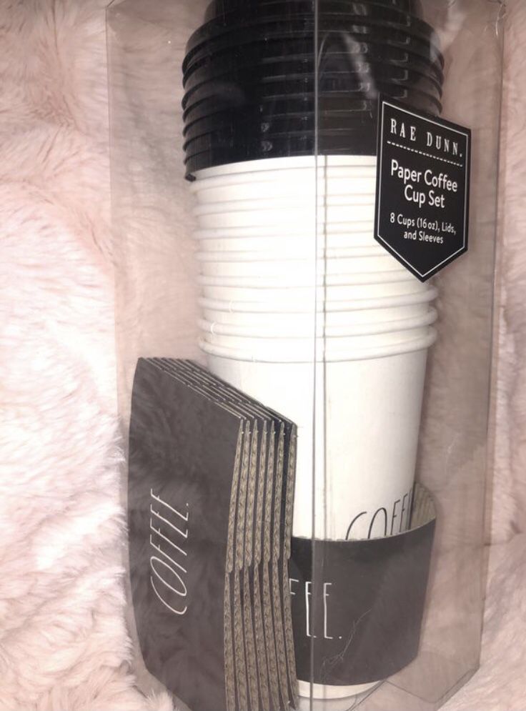 Rae Dunn COFFEE Disposal Cup Set