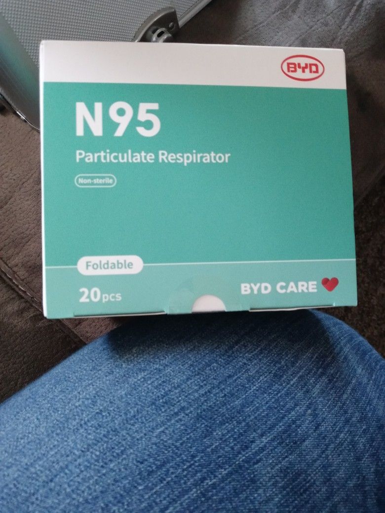 N95 Face Masks 20 Masks Per Box.