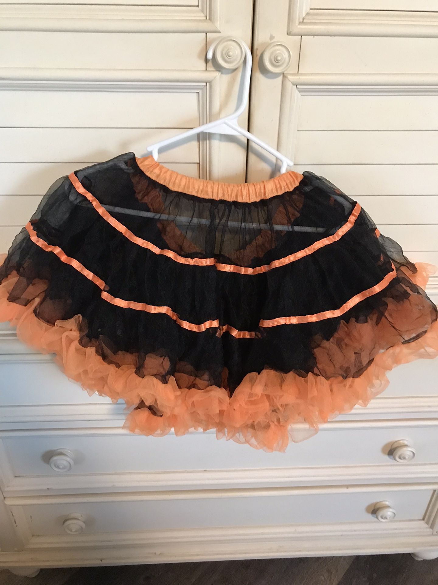 Layered Satin Striped Tulle Petticoat
