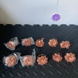 10 Pcs Mesh Flower Napkin Ring Buckle Thumbnail
