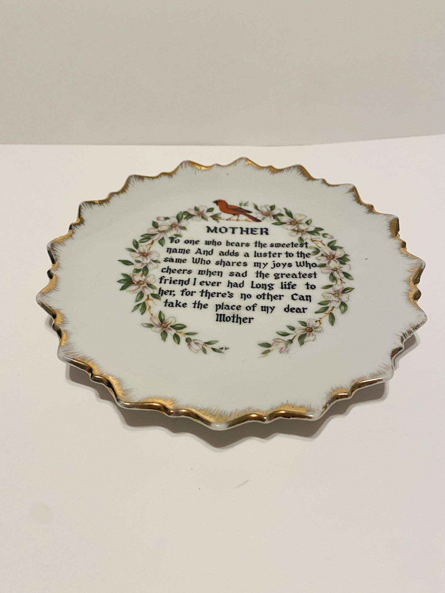 Mother Day Gift Idea Decorative Accent Plate 7.5in Diameter