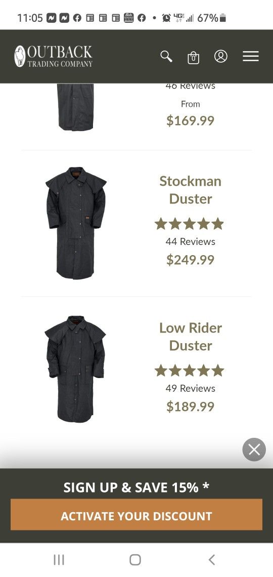 Outback Trading Company Duster