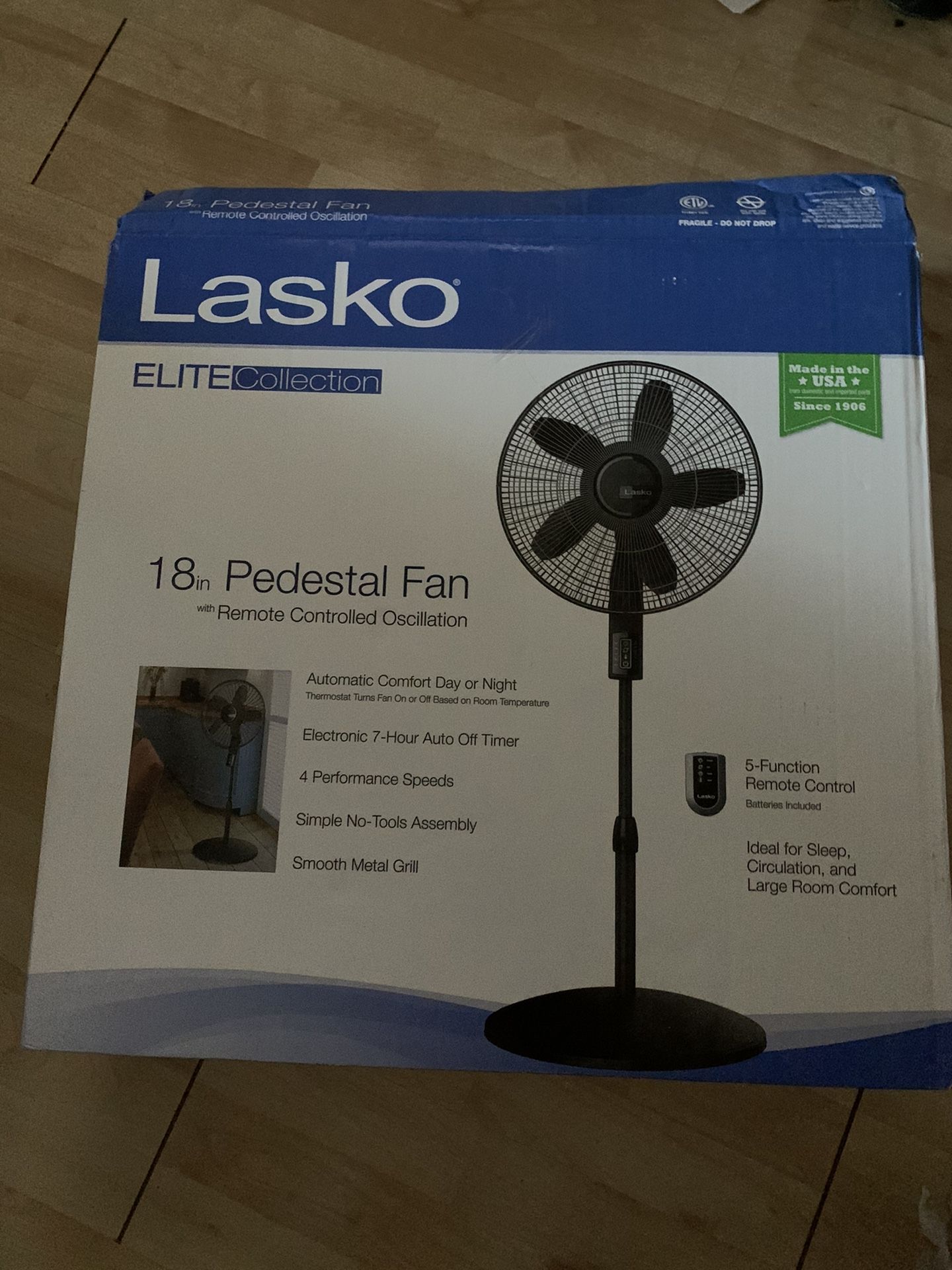 Lasko “ 18” pedestal fan
