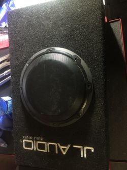 8w3 Micro Sub Jl Audio With Jl Ported Box For Sale In San Francisco Ca Offerup
