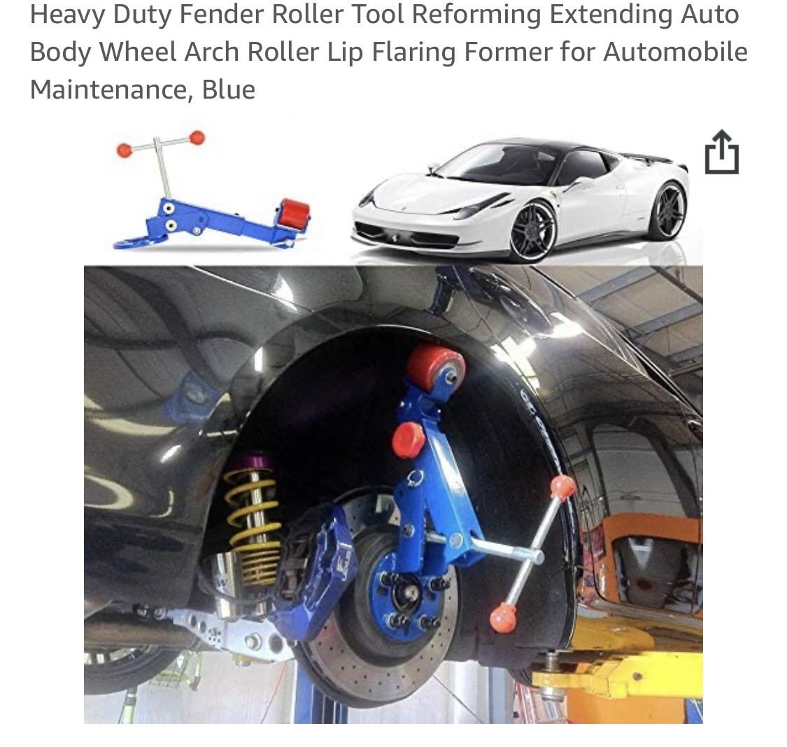 Fender Roller Tool Reforming Extending Auto Body Wheel Arch Roller Lip Flaring - Brand New In The Box