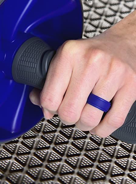 Silicone Wedding Rings for Men and Women 3 Pack Wedding Bands for Fitness, Engineers, Sports, Weightlifting | Comfortable Fit, Skin Safe Soft Rubber W