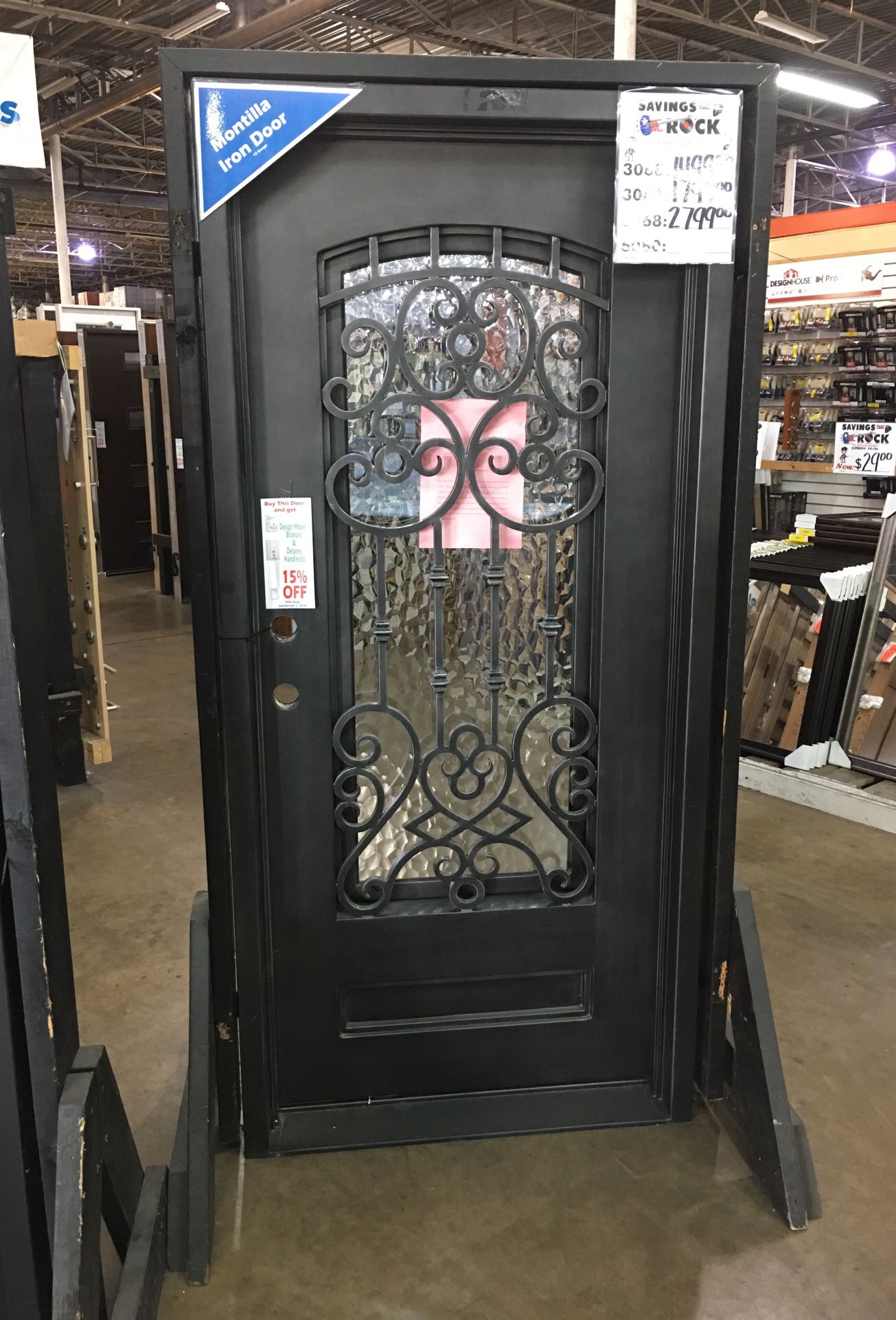 Wrought Iron front doors!!!!! Great prices........I also have these in 6080 double doors also.
