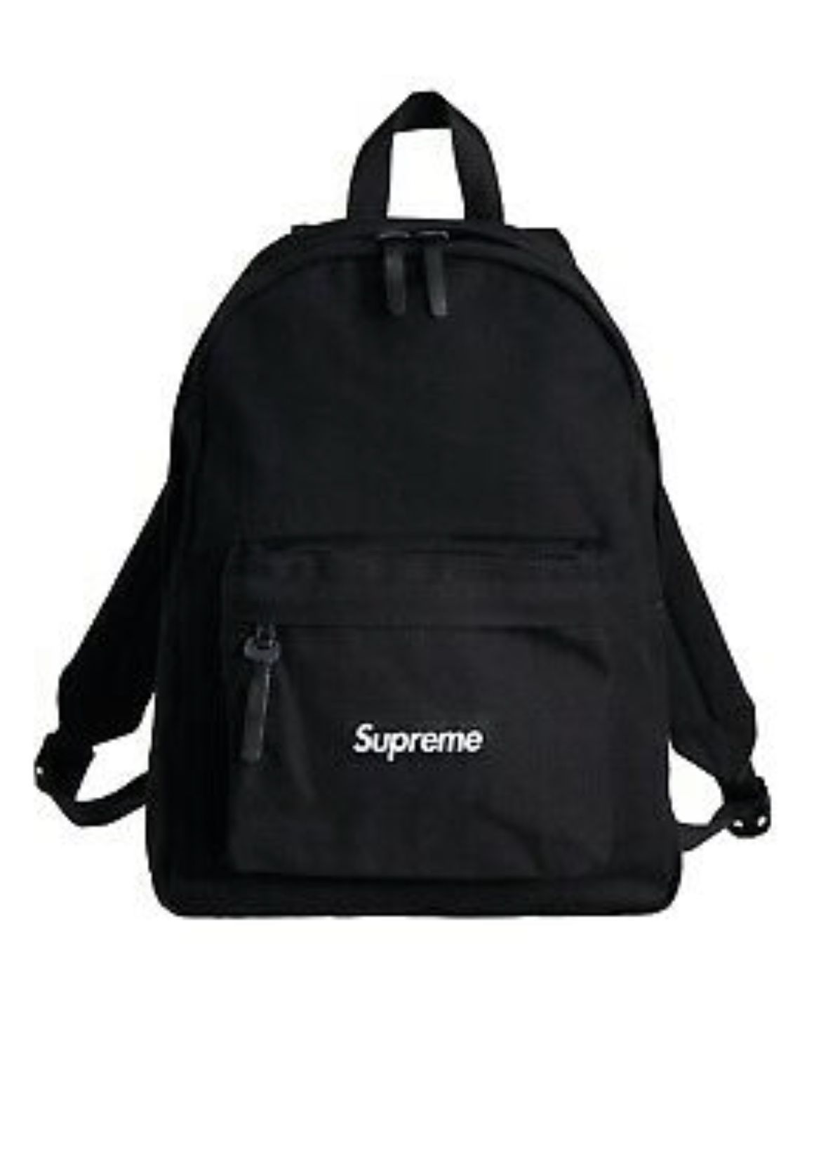 Supreme Black Canvas Backpack New AUTHENTIC