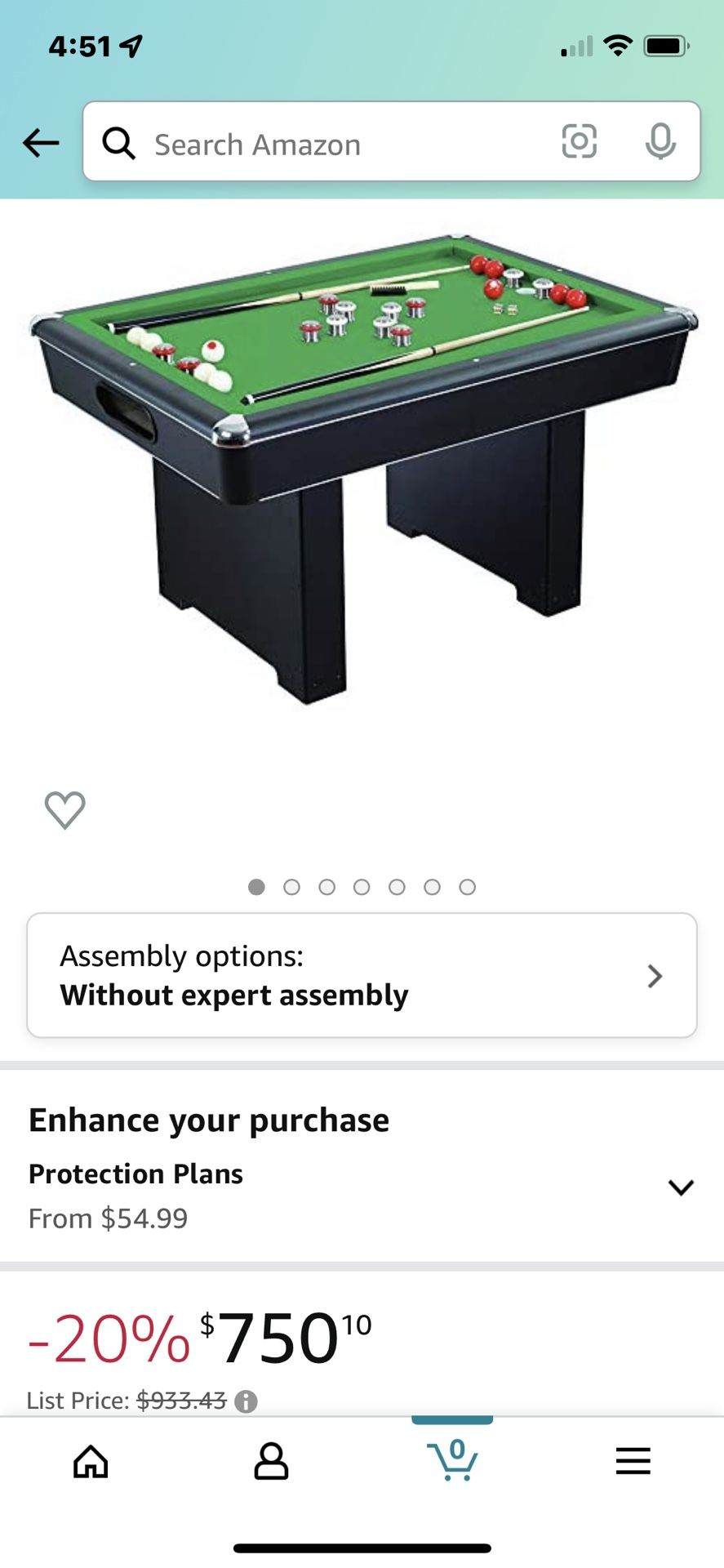 Bumper Pool Table & Air Hockey