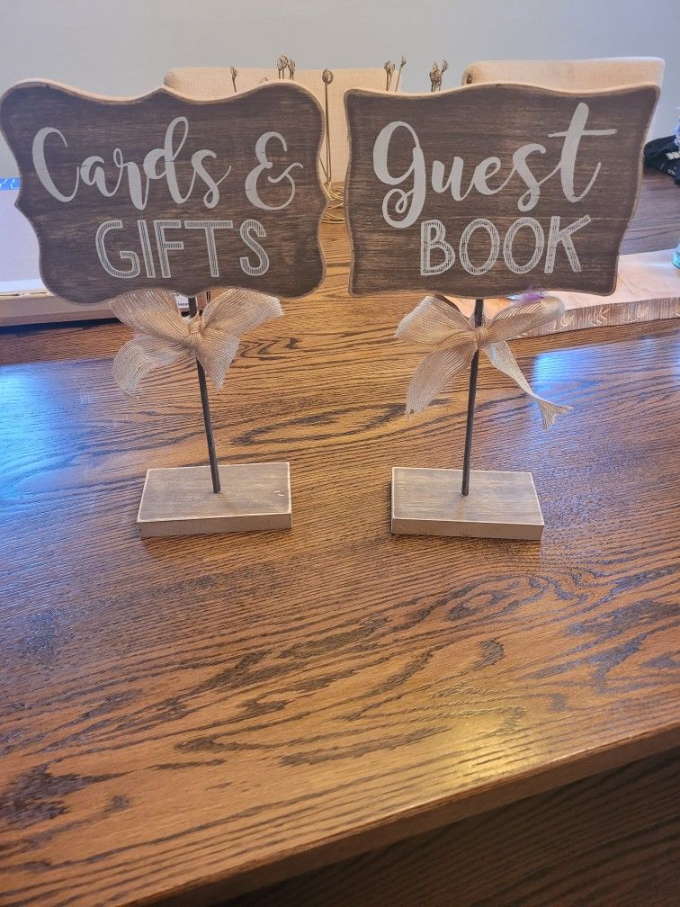 Cards And Gifts Signs