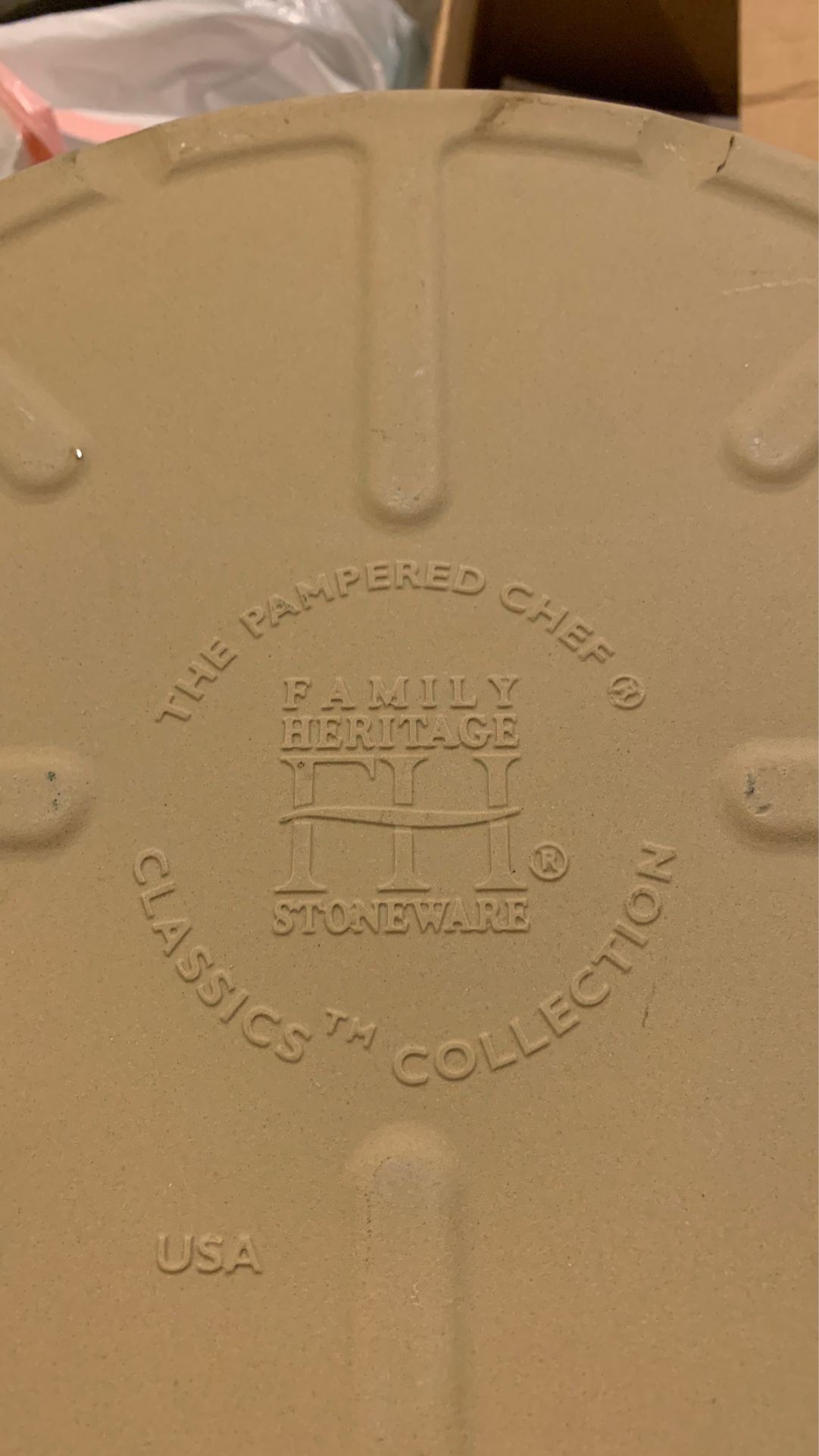 Pampered Chef Round Stone - Used