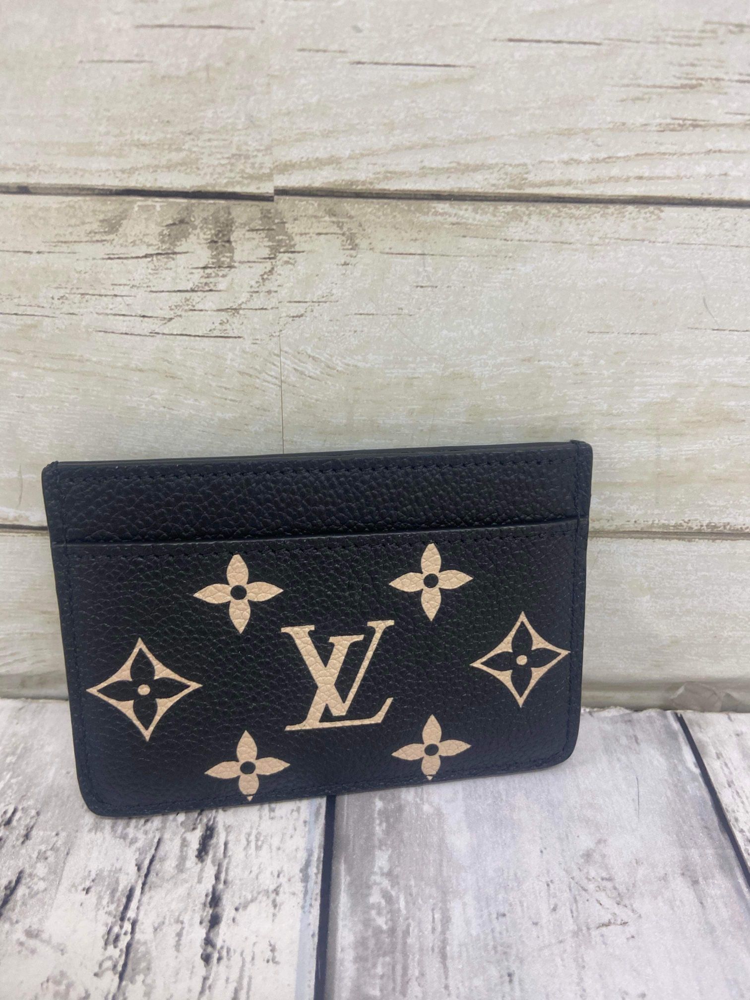 LV BiColor Monogram Empreinte Leather Card Holder