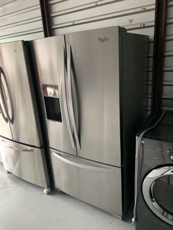 Whirlpool refrigerator Good Condition Everything Works Fine  Thumbnail