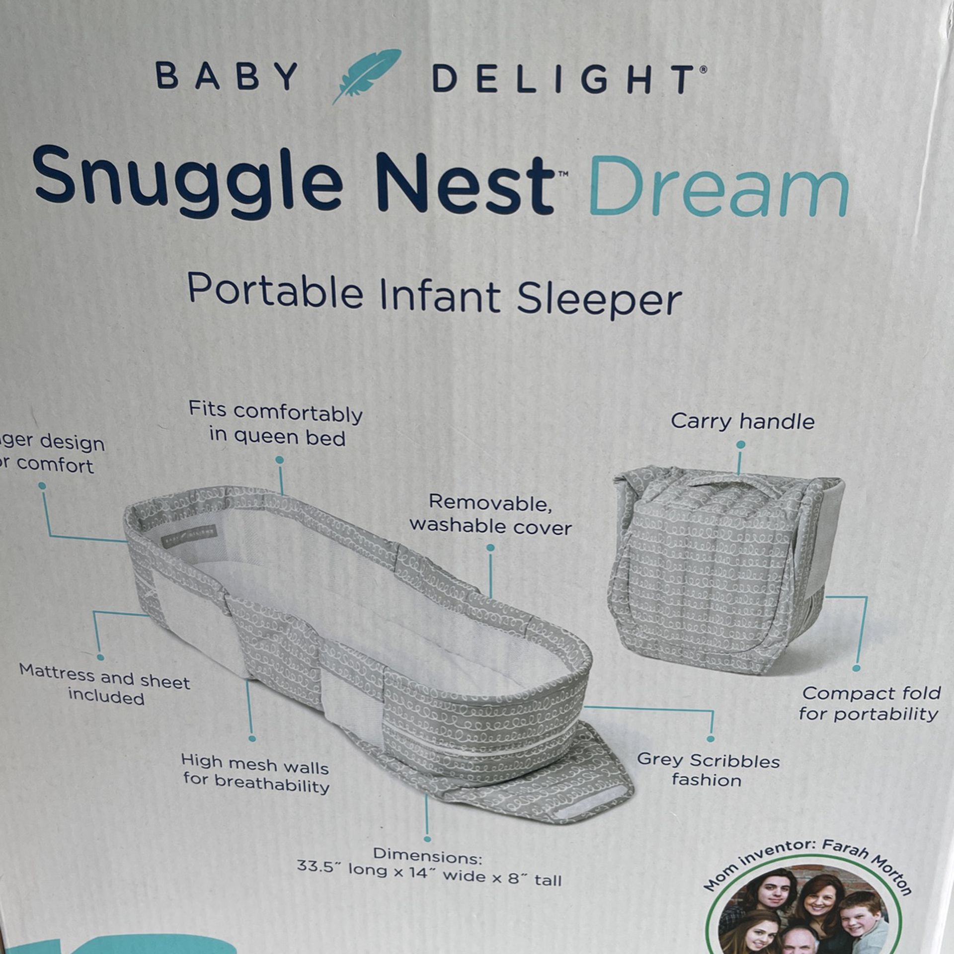 Baby Delight Snuggle Nest Portable Infant Sleeper
