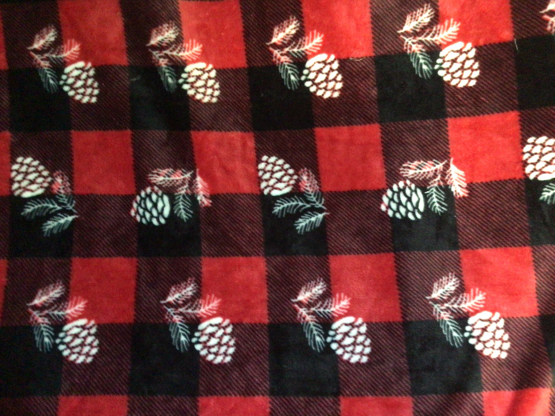 Fall Print Blanket 75”x60” Fleece REDUCED $8 