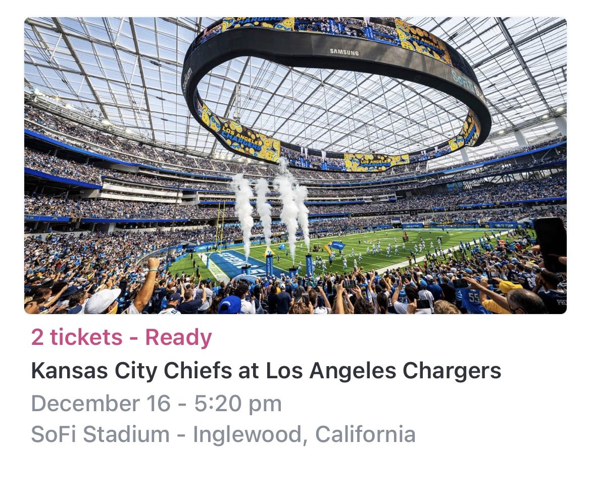 Chiefs vs Chargers