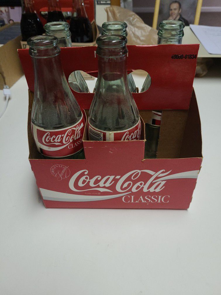 Coca Cola  Six Pack Of 5 Empty Bottles
