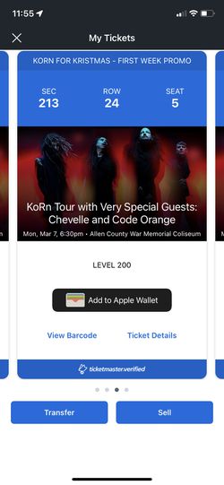 Korn/Chevelle Tickets March 7  Thumbnail