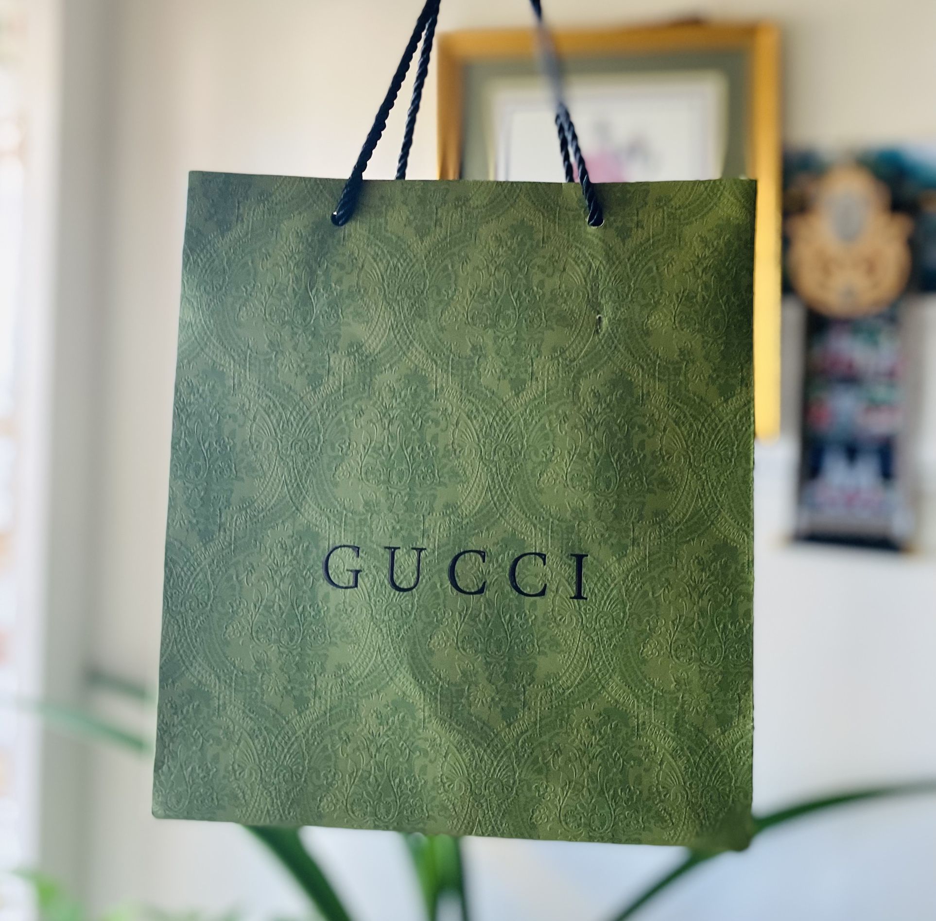 GUCCI Black/Grey GG Supreme Coated Canvas Interlocking G Belt
