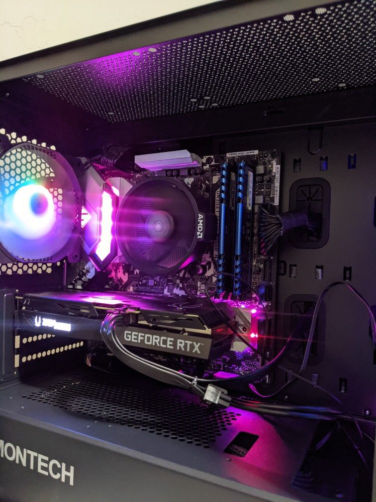 Gaming pc Nvidia RTX 3060 ti Ryzen 5 3600 16GB RAM WD Black sn750