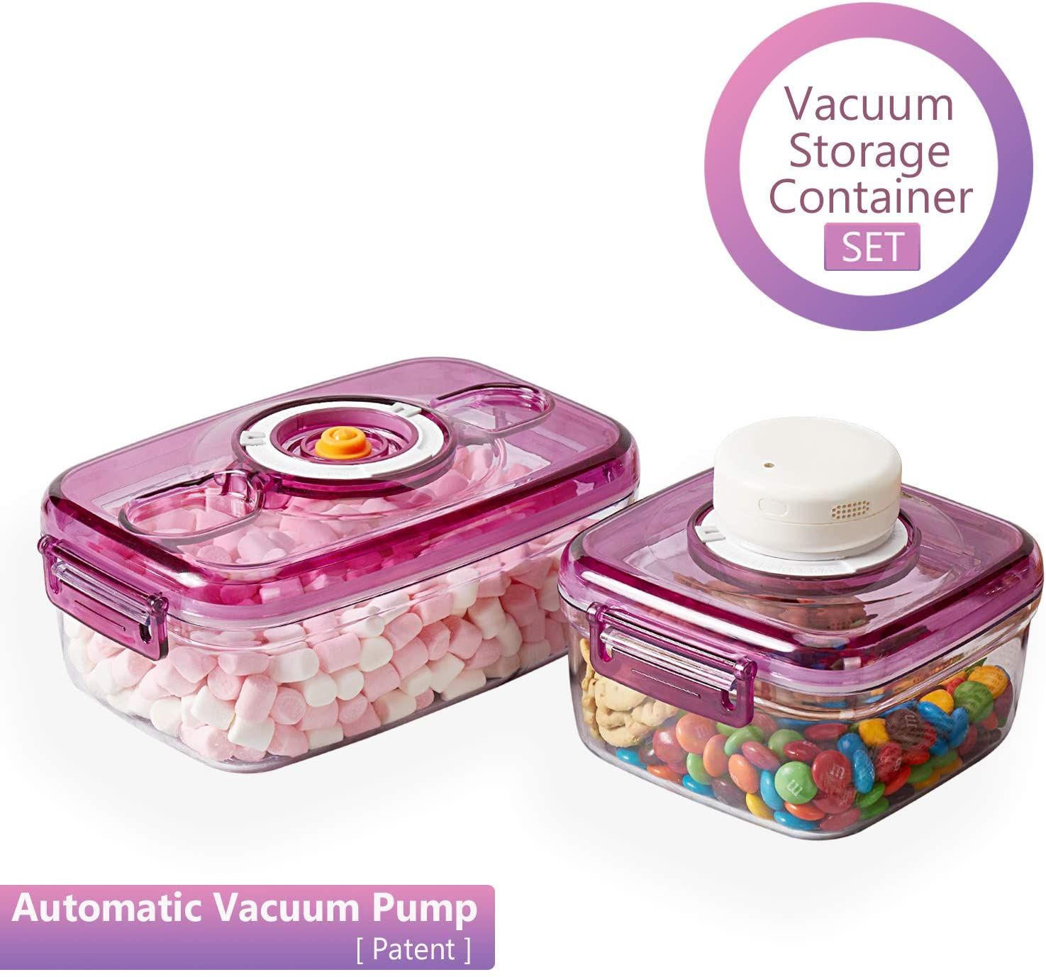 Brand New* Vacuum Food Storage Containers with Lids and Automatic Pump