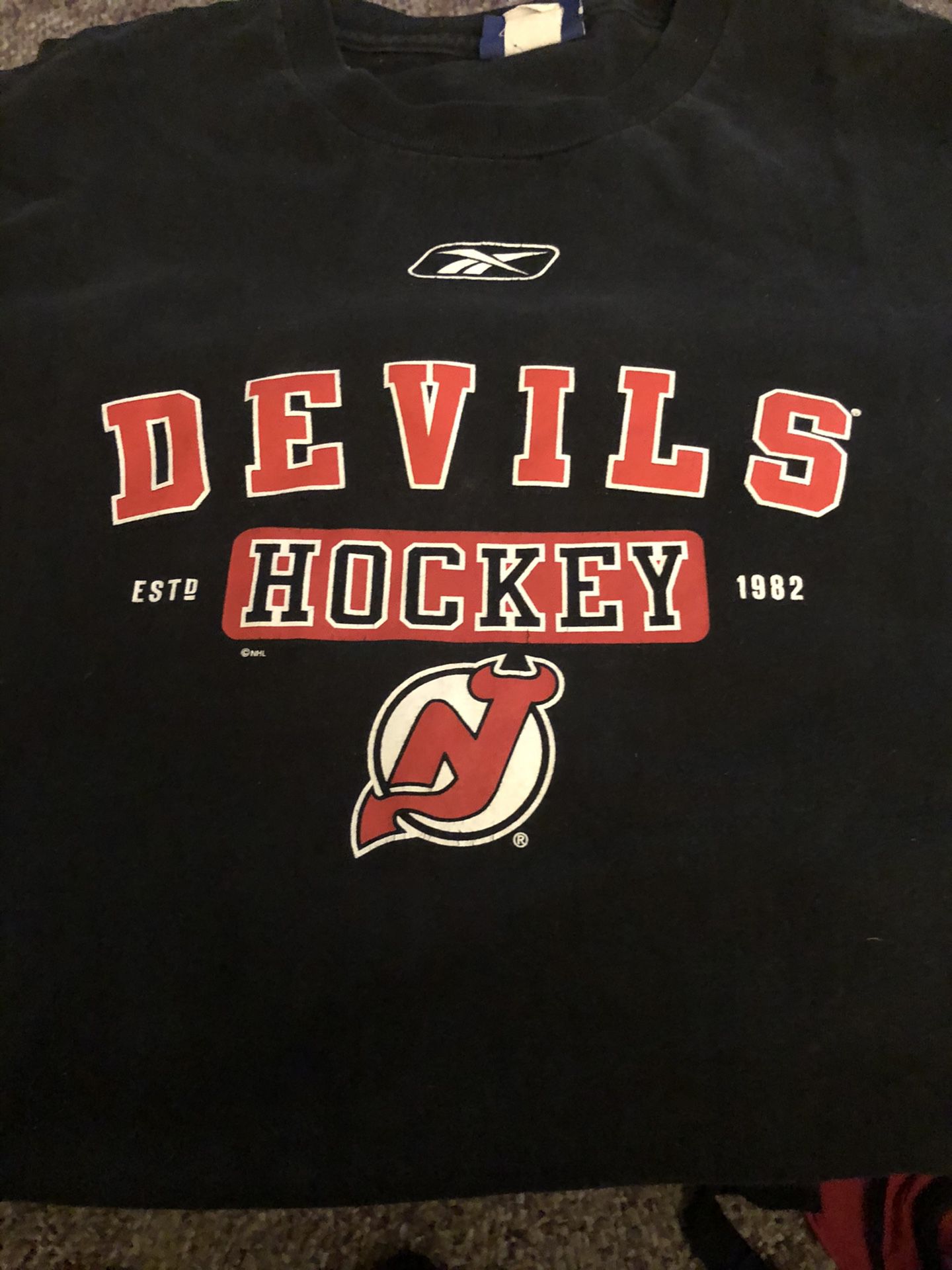 NJ Devils Hockey Henley Shirt & 2 T-Shirts(XXL)