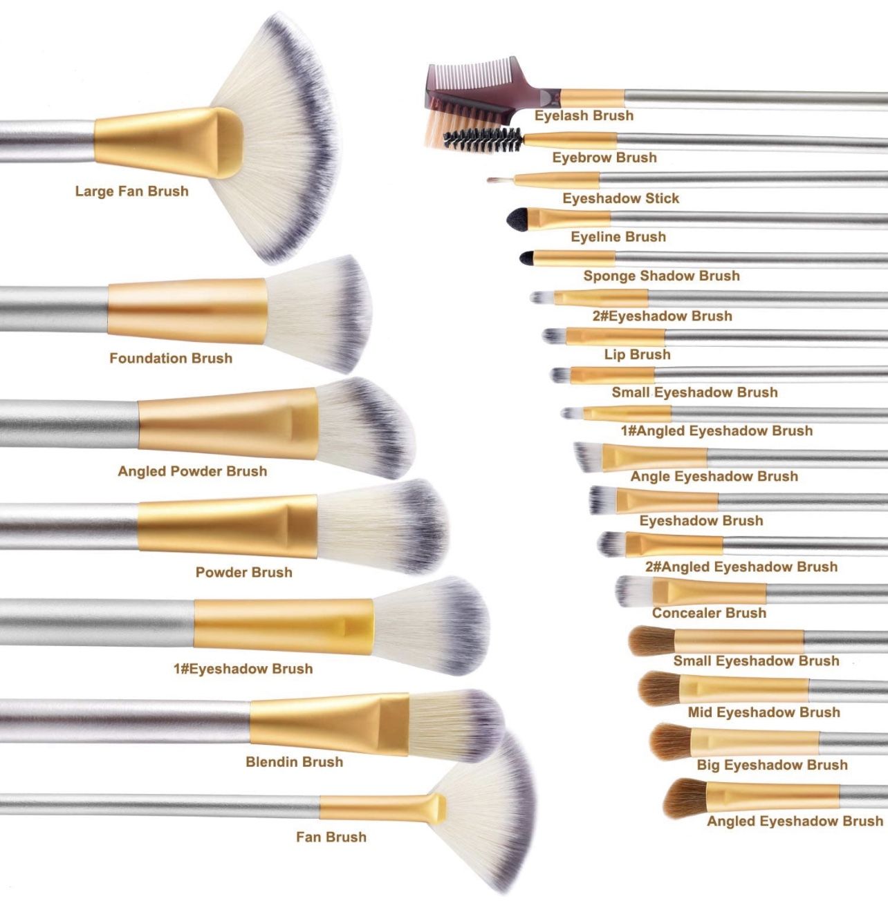 VANDER LIFE 24pcs Premium Cosmetic Makeup Brush Set
