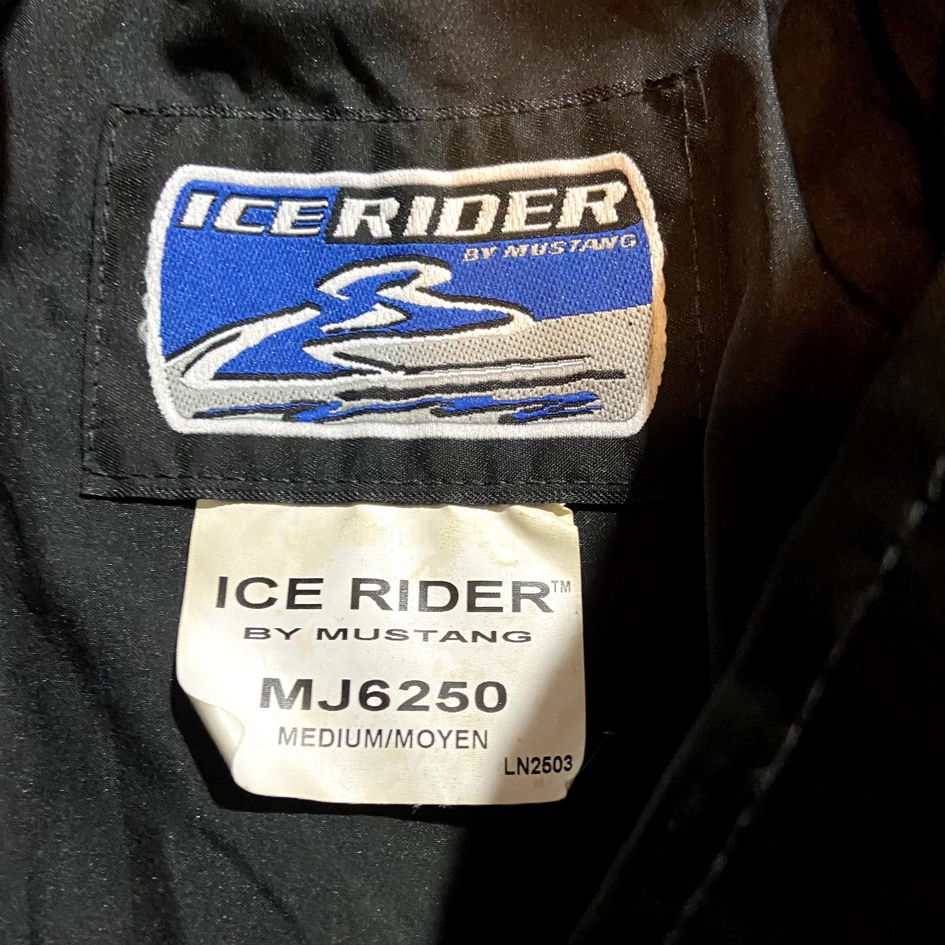 Vintage Ice Rider By Mustang Youth Kids Medium Snowmobile Jacket Coat - Padded