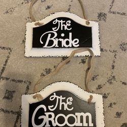 Bride And Groom Signs  Thumbnail