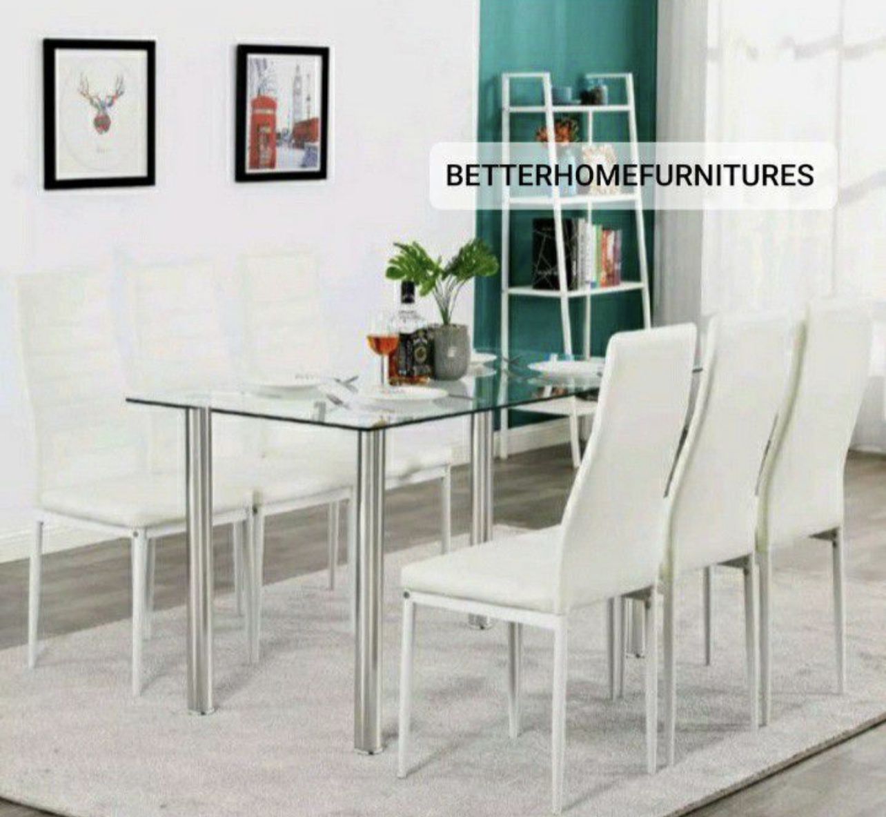 new 7pcs dining room table set in box
