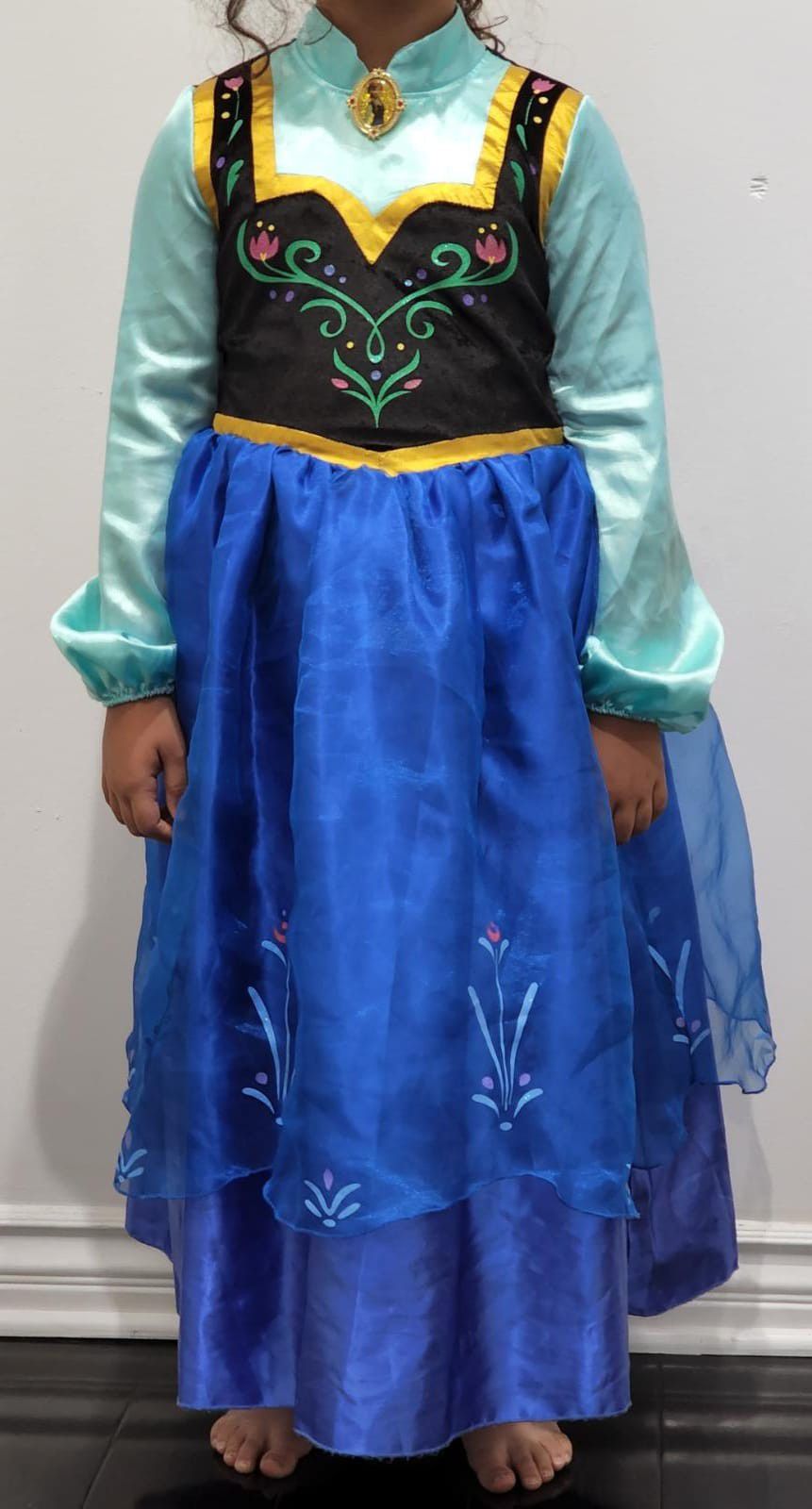 Disney Frozen Anna Kids Cosplay  Costume 
