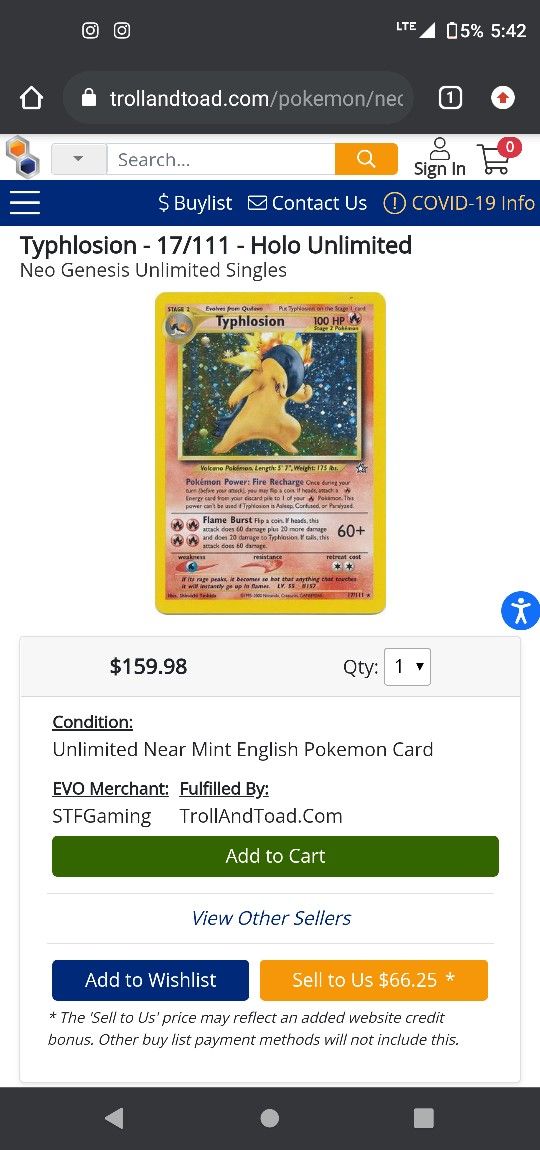 Vintage Pokemon For Sale/ T