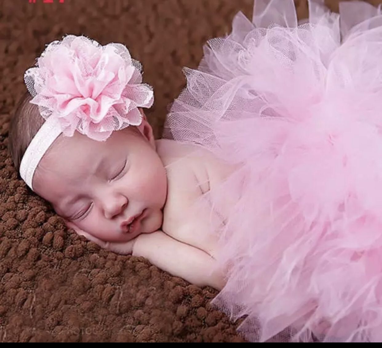 Size 0-3 month Baby Tutu Skirt With Matching Flower Headband Baby Photography Props Bow Girl Tulle Tutu Skirt And Hair Accessories