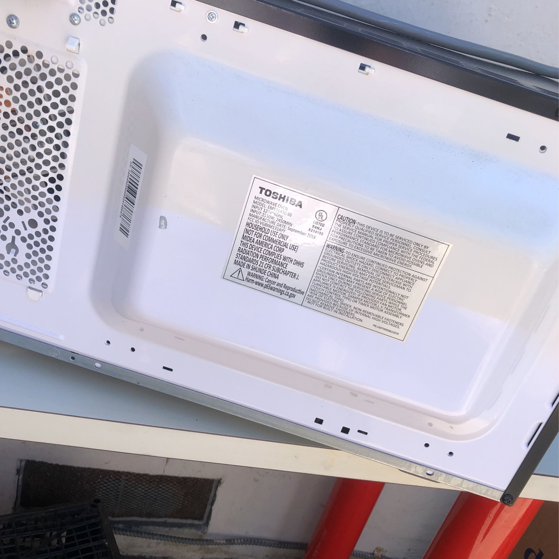 Toshiba Microwave