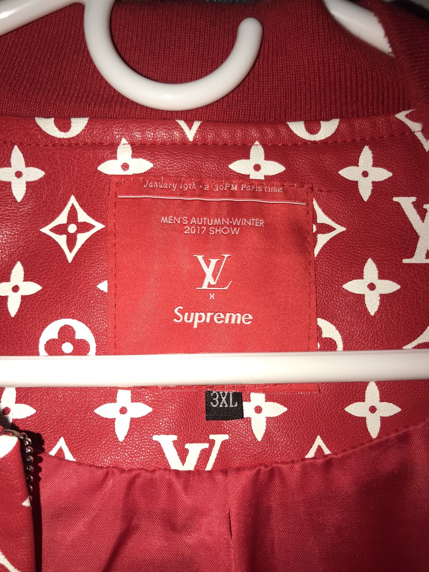 Authentic Louis Vuitton & Supreme jacket