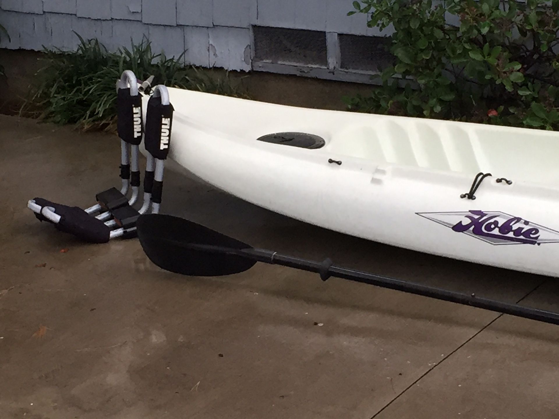 Hobie Maui kayak. Comes with seat, paddle, life vest and roof rack. Low