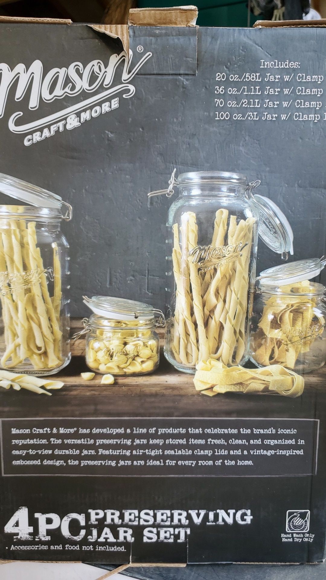 Mason 4Pc Preserving Jar Set
