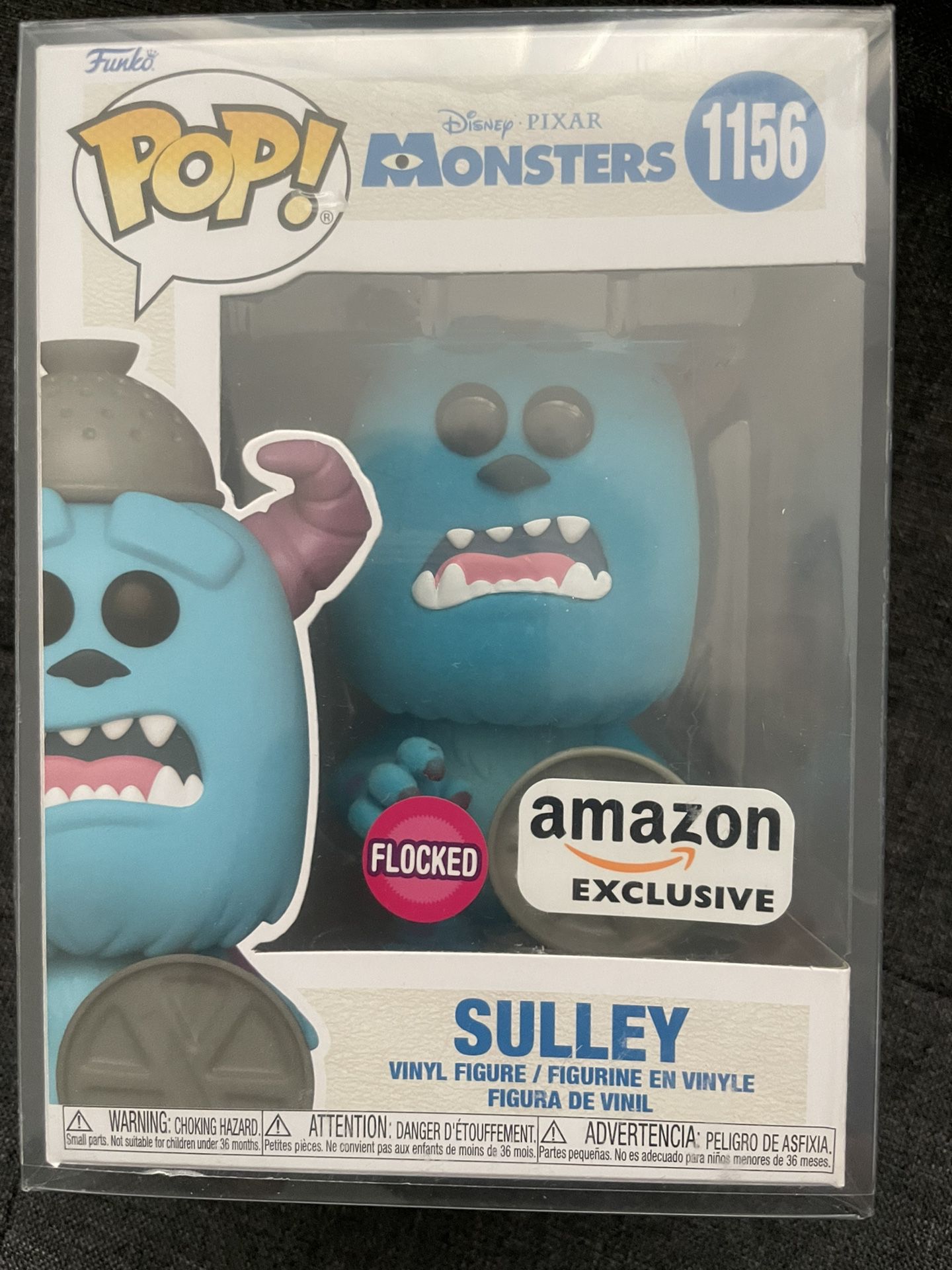 Flocked Sulley Amazon Exclusive Funko Pop Monsters Inc Pixar 