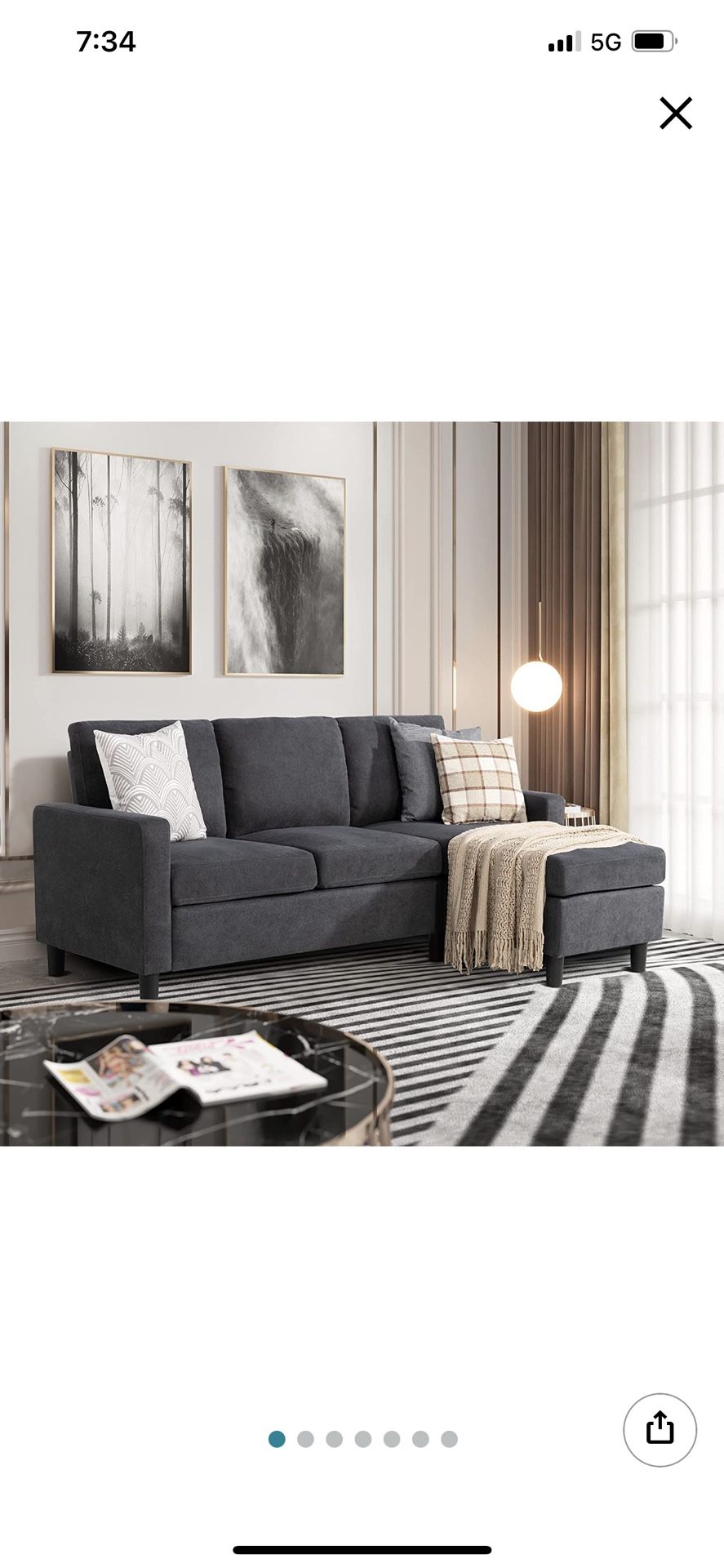 Sectional Sofa (grey)