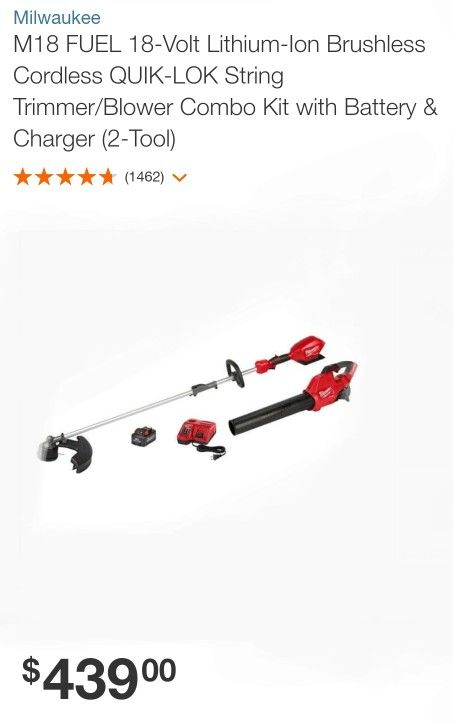 M18 FUEL Lithium-Ion Brushless Cordless QUIK-LOK String Trimmer/Blower Combo (2-Tool)