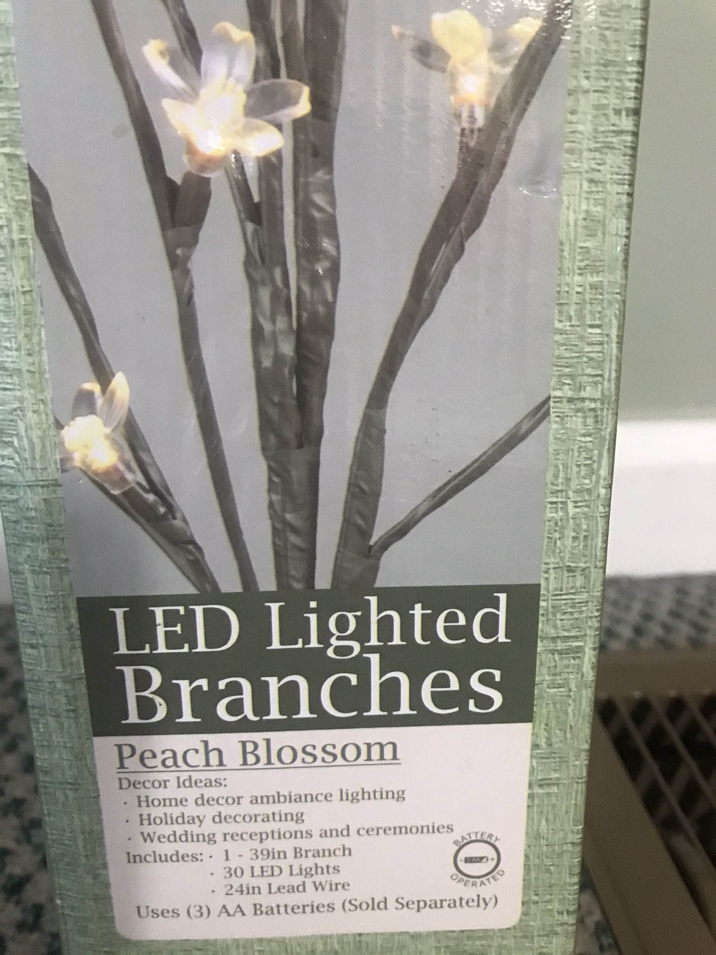 LED LIGHT BRANCHES FLORAL BRIDAL HOME DECOR