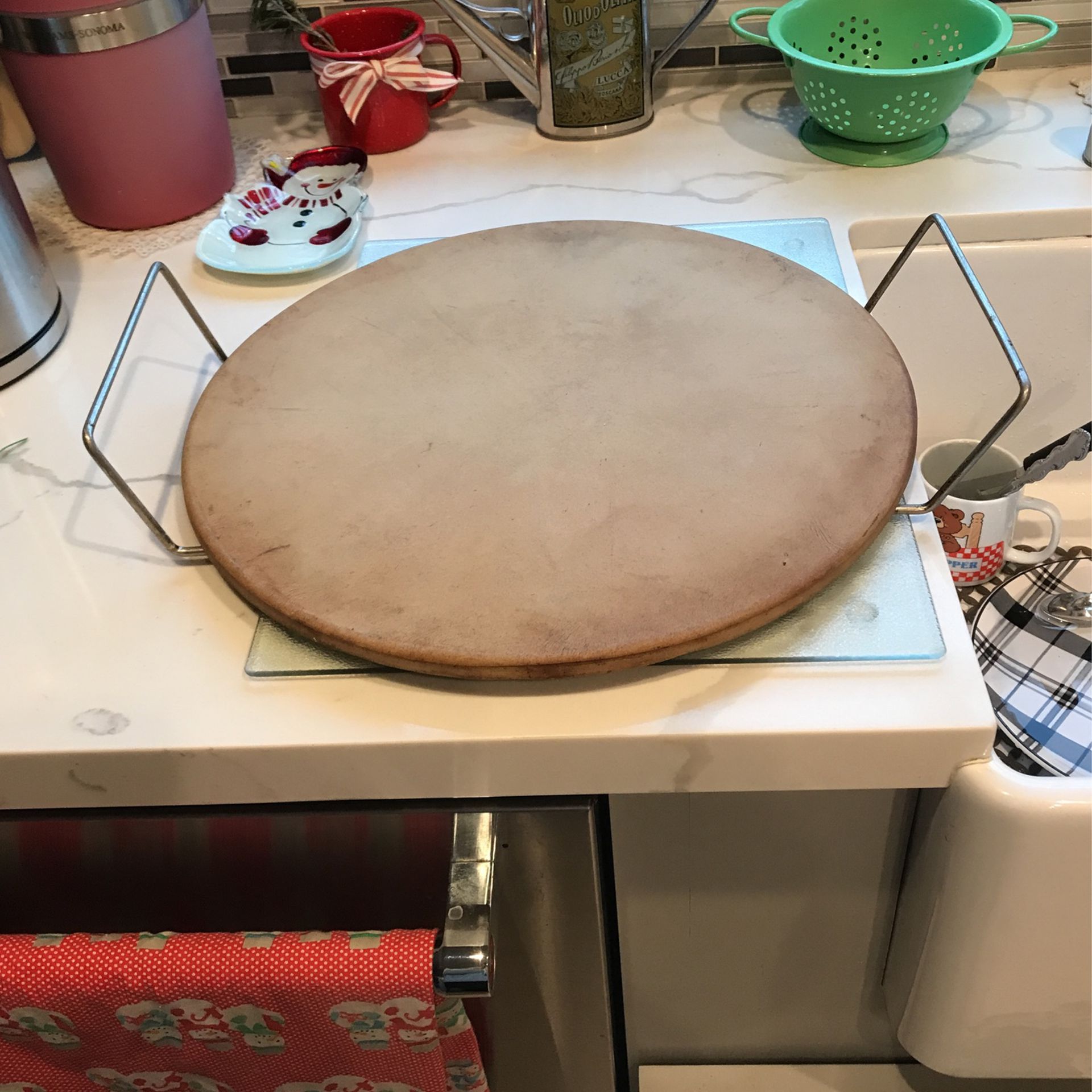 Pampered Chef 15” Stone With Rack