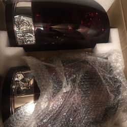 GMC Sierra 07-14 OEM Style Tail Lights Red Smoked  Brand New In The Box  Thumbnail