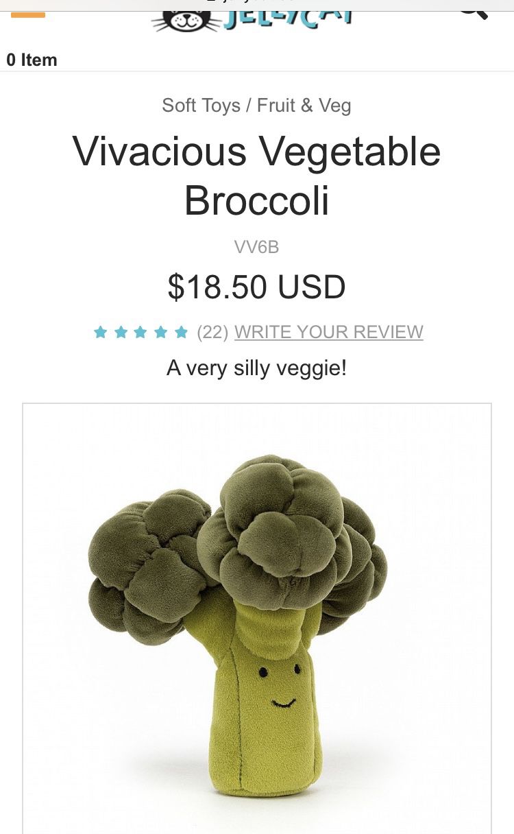 Broccoli Stuffed Animal 