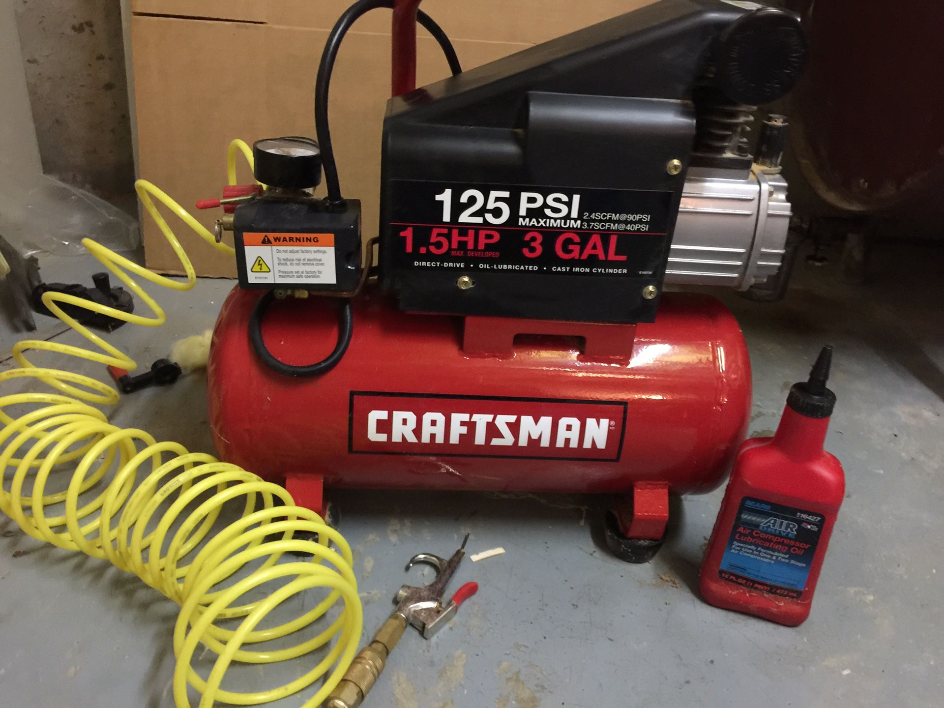 Craftsman air compressor model no 921 153101 for sale in exton pa