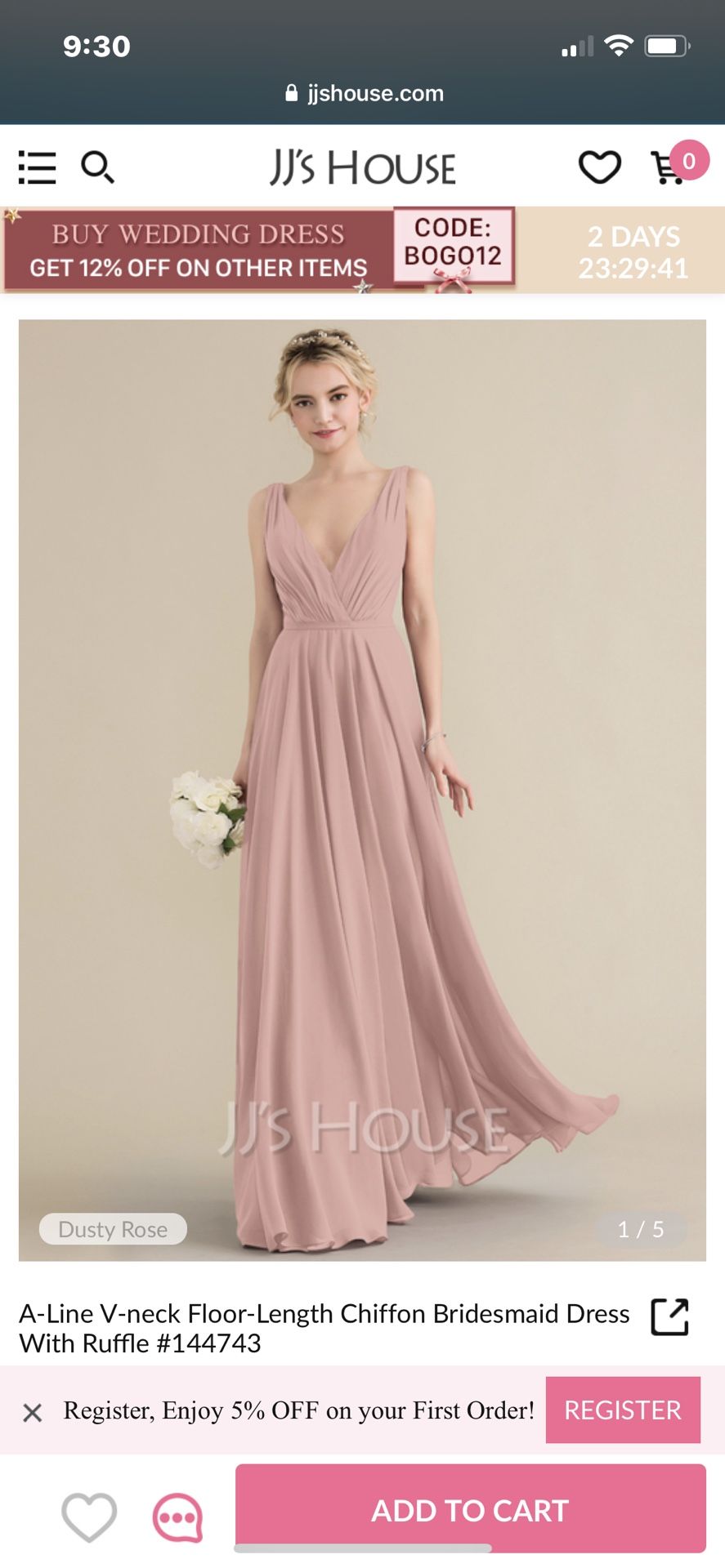 Dusty Rose Bridesmaid Dresses