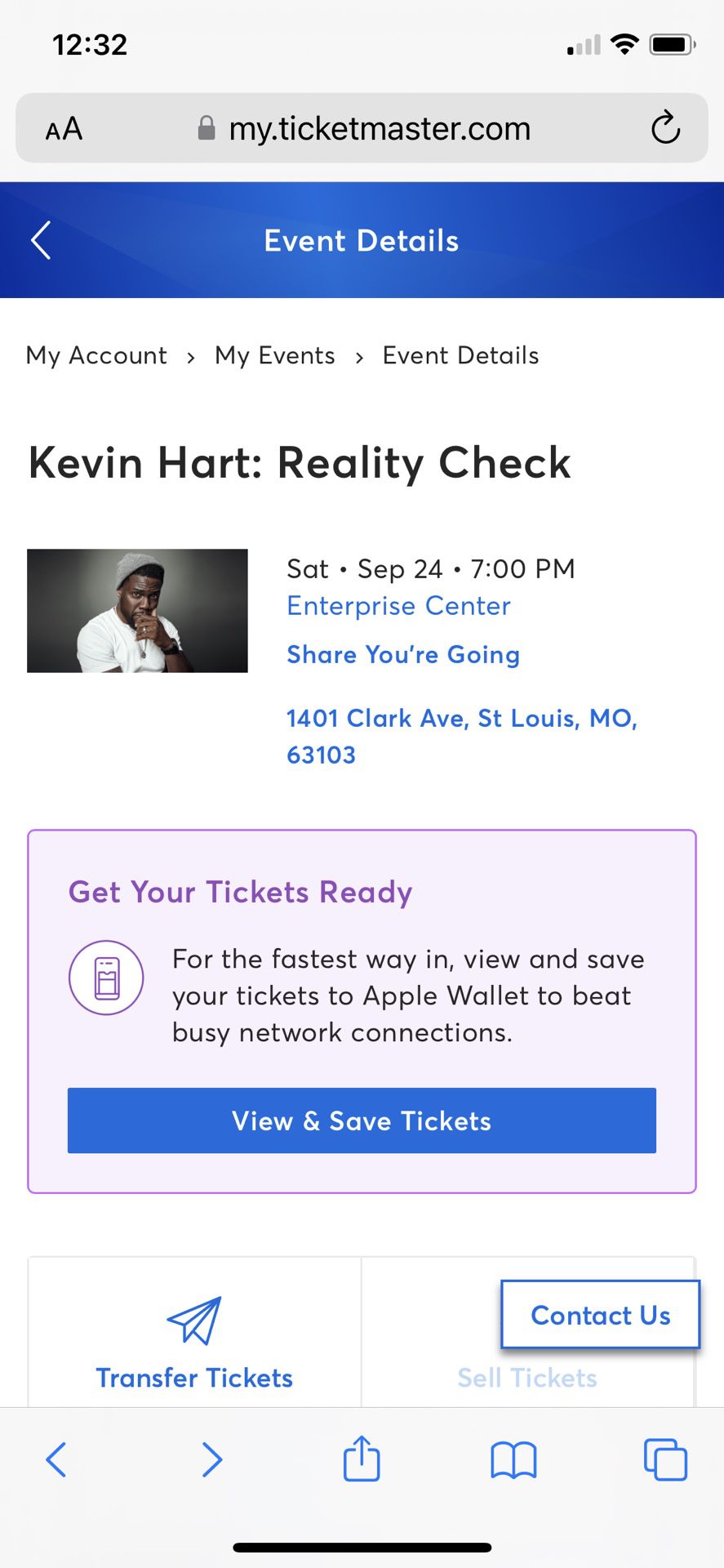 One Ticket To Kevin Hart Show 